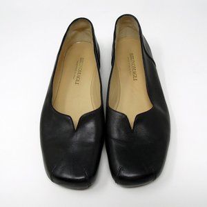 Size 7 Bruno Magli Black Leather Flats